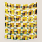 Abstract Linocut Pattern #10 Wall Tapestry Gallery Image 4