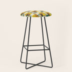 Abstract Linocut Pattern #10 Stool Gallery Image 1