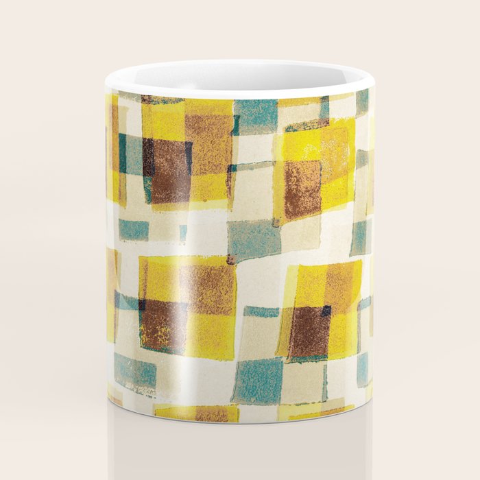 Abstract Linocut Pattern #10 Coffee Mug Gallery Image 4