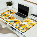 Abstract Linocut Pattern #10 Desk Mat Gallery Image 2