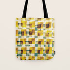 Abstract Linocut Pattern #10 Tote Bag Gallery Image 1