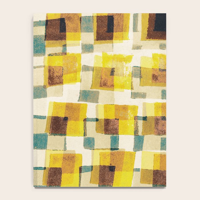 Abstract Linocut Pattern #10 Notebook Gallery Image 4