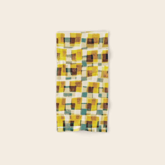Abstract Linocut Pattern #10 Bath Towel Gallery Image 1