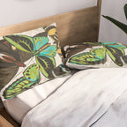 Vintage Butterfly Illustration EA Seguy Papillon Pillow Sham Gallery Image 2