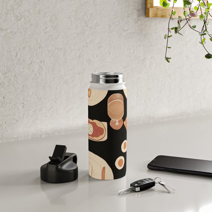 Breakfast 3 Water Bottle Gallery Image 4