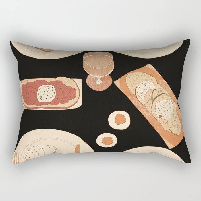 Breakfast 3 Rectangular Pillow Gallery Image 2