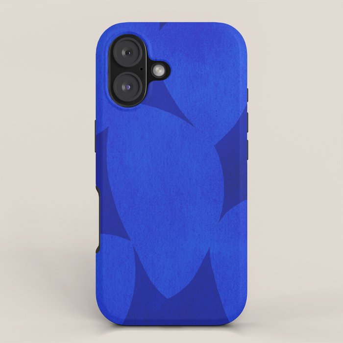 Abstract shapes-blue iPhone Case Gallery Image 1