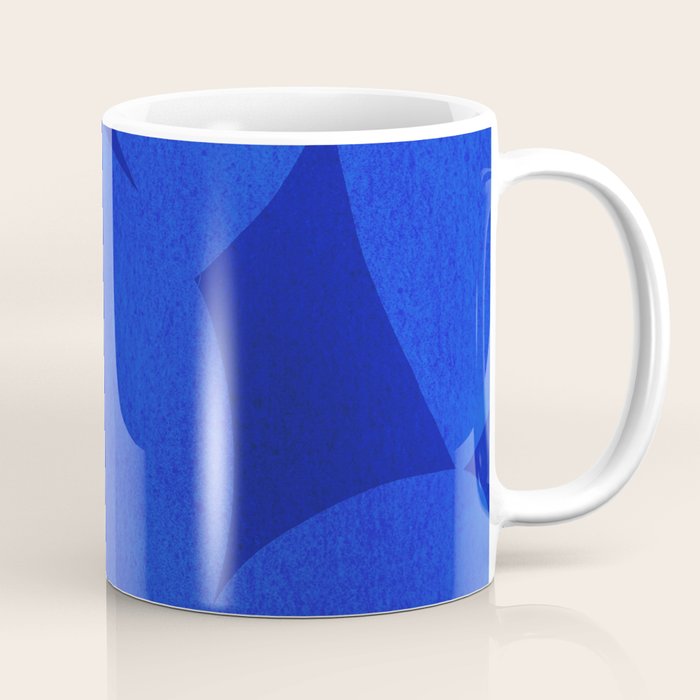 Abstract shapes-blue Coffee Mug Gallery Image 1