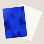 Abstract shapes-blue Stationery Card Gallery Image 2