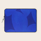 Abstract shapes-blue Laptop Sleeve Gallery Image 1