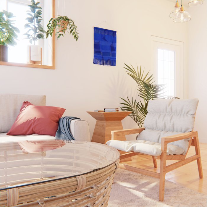 Abstract shapes-blue Wall Hanging Gallery Image 2