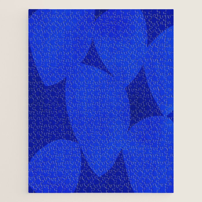 Abstract shapes-blue Jigsaw Puzzle Gallery Image 1