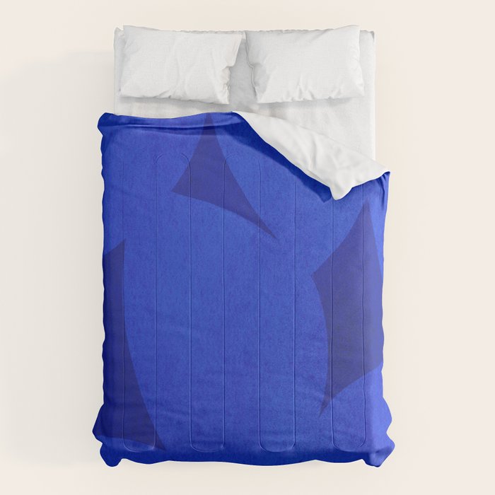 Abstract shapes-blue Comforter Gallery Image 1