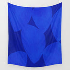 Abstract shapes-blue Wall Tapestry Gallery Image 4