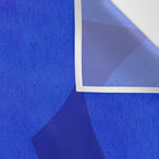 Abstract shapes-blue Wall Tapestry Gallery Image 3