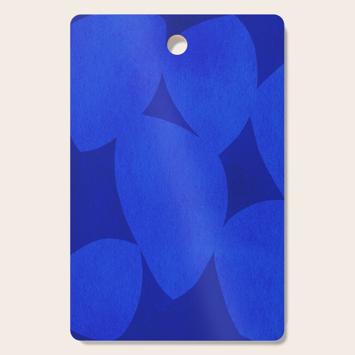 Abstract shapes-blue Cutting Board Gallery Image 1
