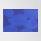 Abstract shapes-blue Rug Gallery Image 2