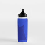 Abstract shapes-blue Water Bottle Gallery Image 3