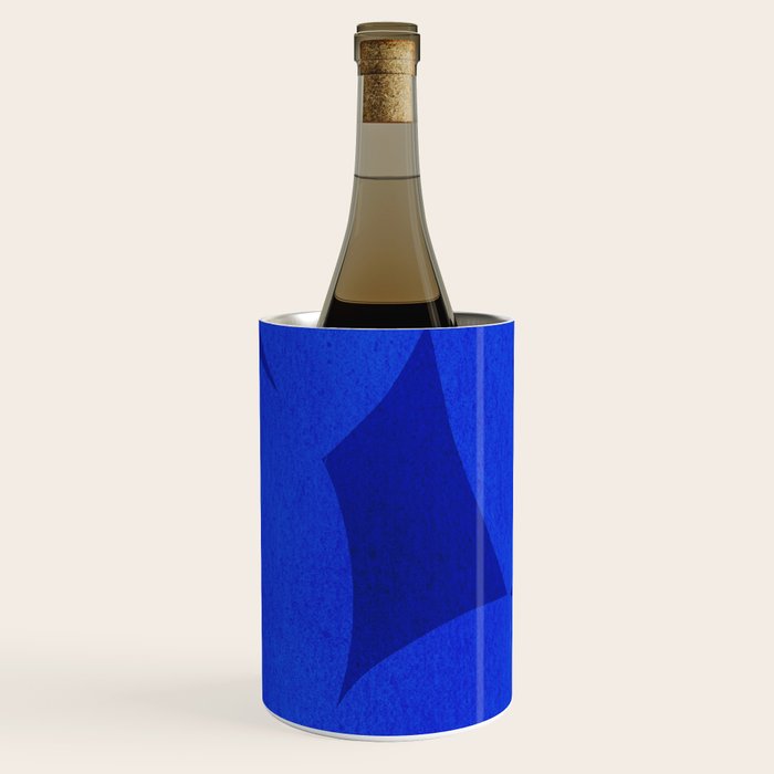 Abstract shapes-blue Wine Chiller Gallery Image 3