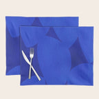Abstract shapes-blue Placemat Gallery Image 1