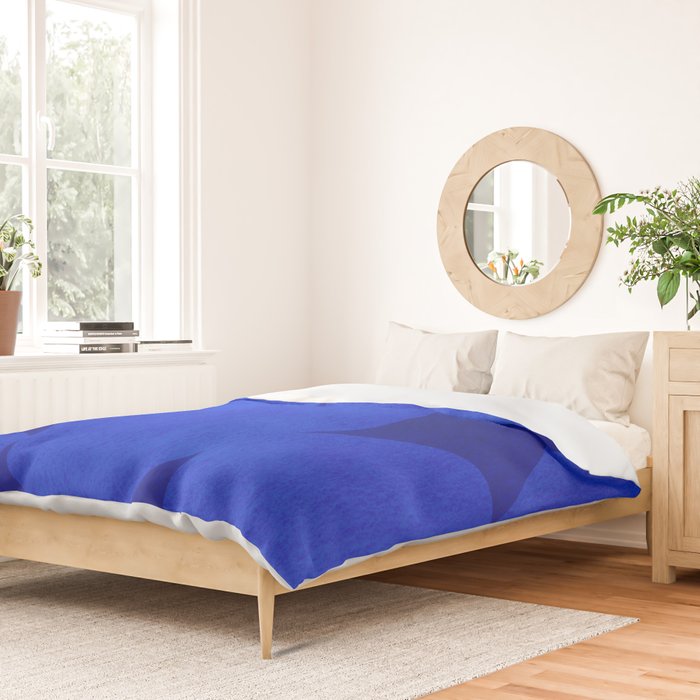 Abstract shapes-blue Duvet Cover Gallery Image 2