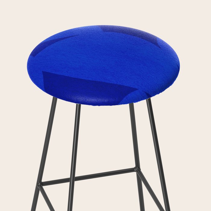 Abstract shapes-blue Stool Gallery Image 2