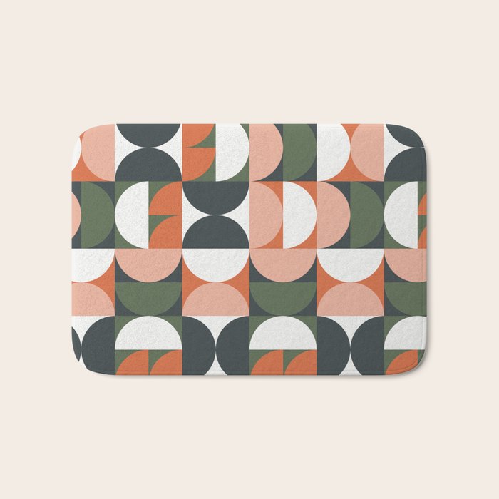 Mid Century Geometric 16 Bath Mat Gallery Image 1