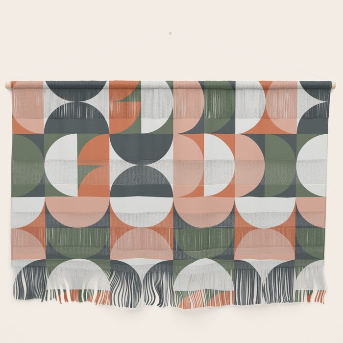 Mid Century Geometric 16 Wall Hanging Gallery Image 1