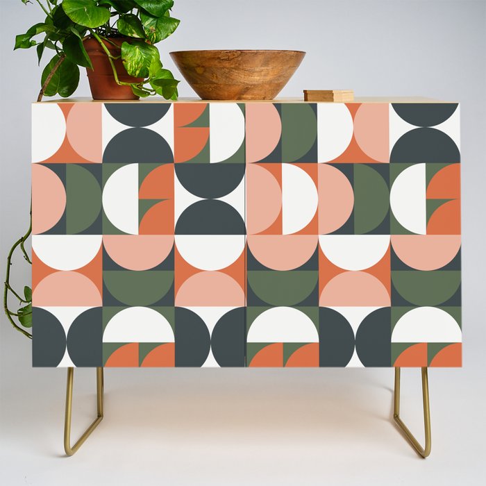 Mid Century Geometric 16 Credenza Gallery Image 1
