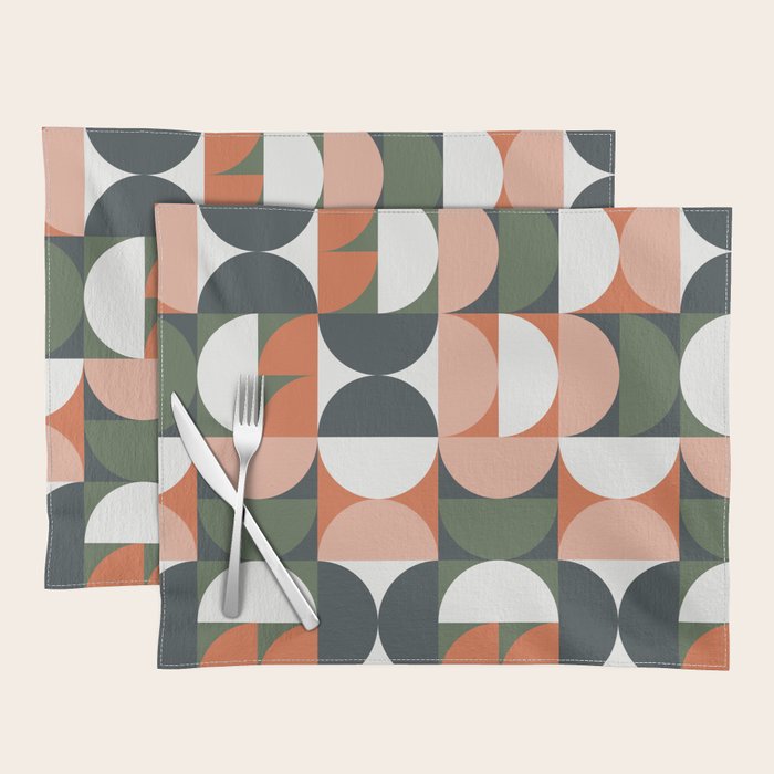 Mid Century Geometric 16 Placemat Gallery Image 1