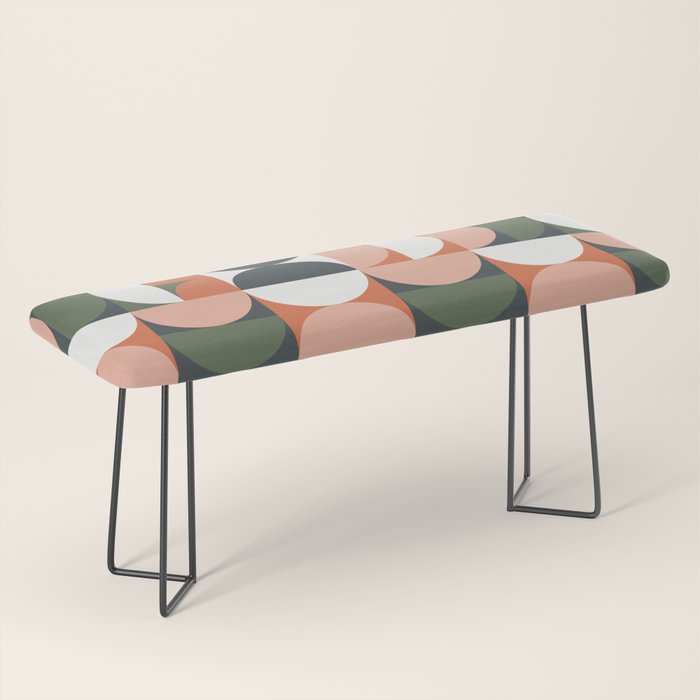 Mid Century Geometric 16 Bench Gallery Image 1