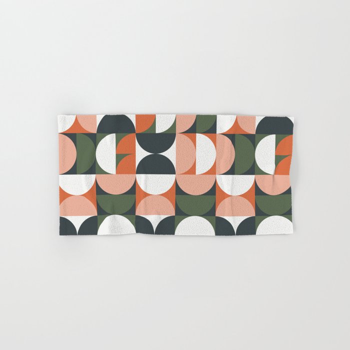 Mid Century Geometric 16 Bath Towel Gallery Image 1