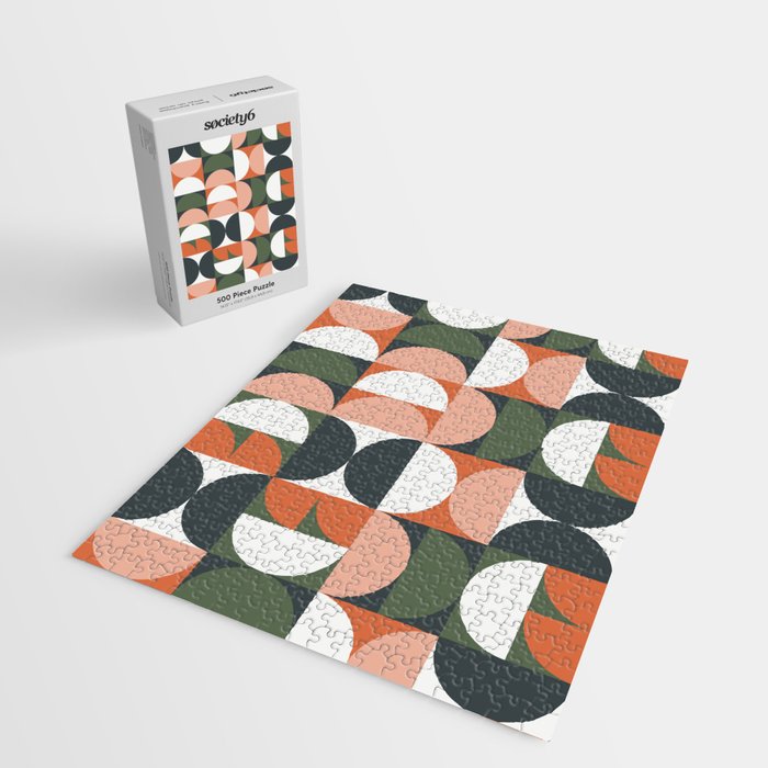 Mid Century Geometric 16 Jigsaw Puzzle Gallery Image 2