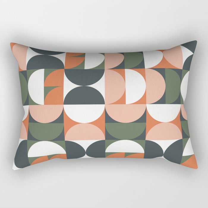 Mid Century Geometric 16 Rectangular Pillow Gallery Image 1