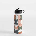 Mid Century Geometric 16 Water Bottle Gallery Image 1