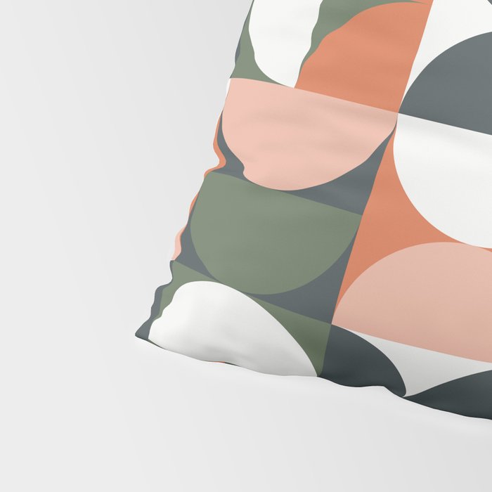 Mid Century Geometric 16 Pillow Sham Gallery Image 4