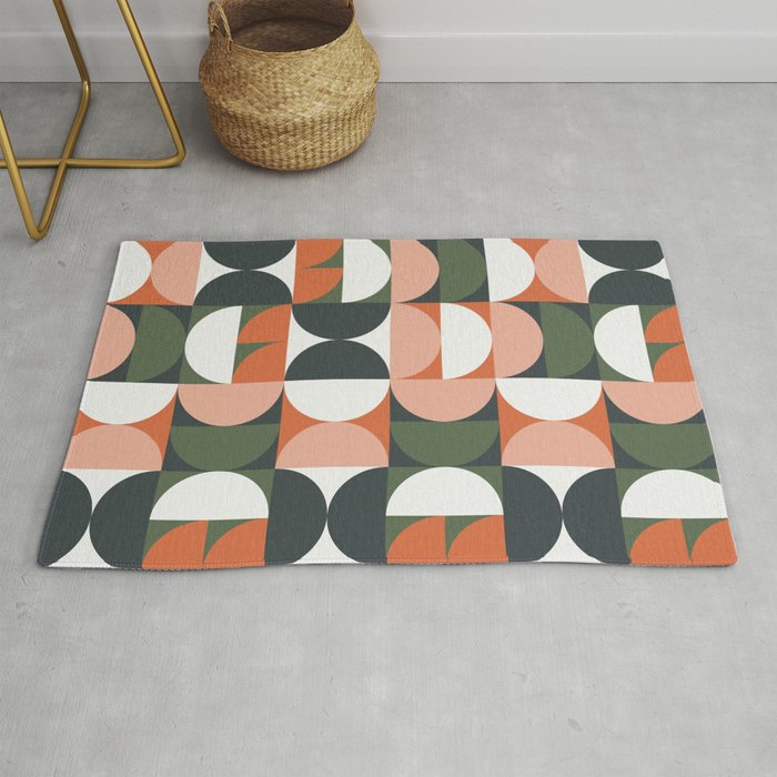 Mid Century Geometric 16 Rug Gallery Image 1