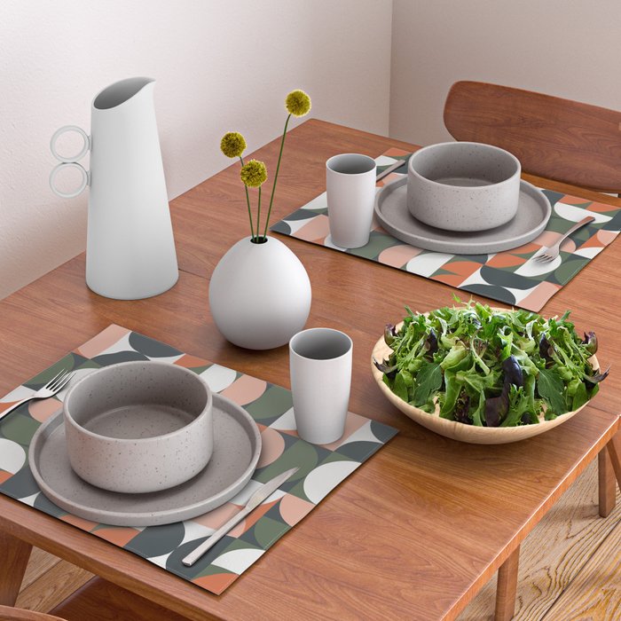 Mid Century Geometric 16 Placemat Gallery Image 2