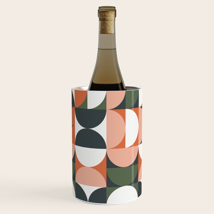 Mid Century Geometric 16 Wine Chiller Gallery Image 1