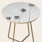 Black & White Palm Trees, Beach Palms Side Table Gallery Image 2