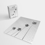 Black & White Palm Trees, Beach Palms Jigsaw Puzzle Gallery Image 2