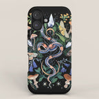 Mushroom Snake Crystals Garden iPhone Case Gallery Image 1