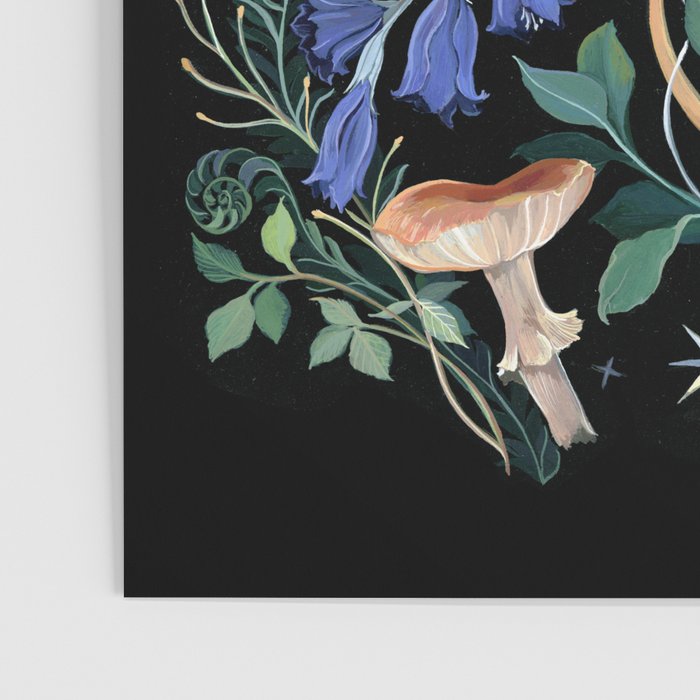 Mushroom Snake Crystals Garden Poster Gallery Image 3