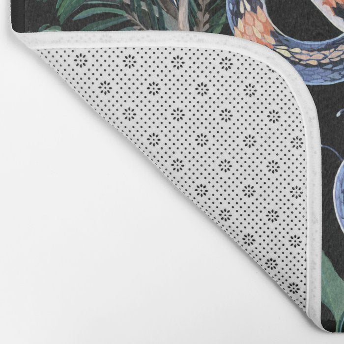 Mushroom Snake Crystals Garden Bath Mat Gallery Image 2