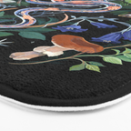 Mushroom Snake Crystals Garden Bath Mat Gallery Image 3