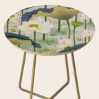 Lotus flowers B - Minhwa-Korean traditional/folk art Side Table Gallery Image 2