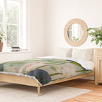 Lotus flowers B - Minhwa-Korean traditional/folk art Duvet Cover Gallery Image 2