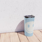 Happy Thoughts Baby Blue Travel Mug Gallery Image 4