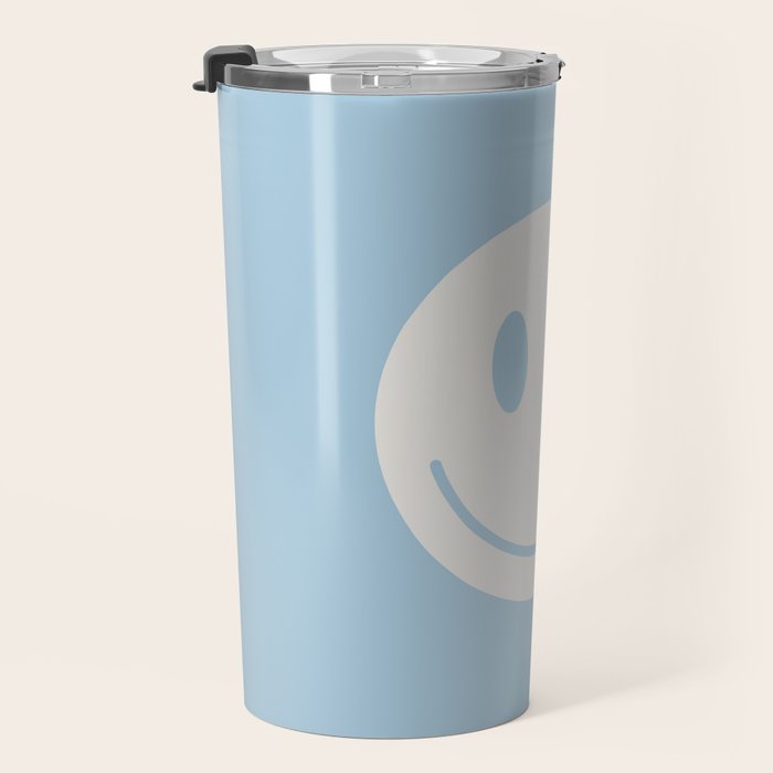 Happy Thoughts Baby Blue Travel Mug Gallery Image 3