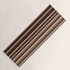 Classic Stripes XLIX - Mocha Coffee Yoga Mat Gallery Image 1